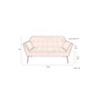 Afbeelding van Dutchbone Kate Sofa Roze