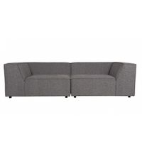 Zuiver King 3-zits Bank Donkergrijs - 272 CM
