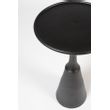 Afbeelding van White Label Living Side Table Noah Antique Black