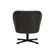 Afbeelding van BePureHome Vogue Draaifauteuil Eco Leder Zwart