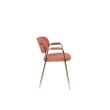 Afbeelding van White Label Living Armchair Jolien Gold/Pink