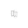 Afbeelding van White Label Living Side Table Li