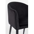 Afbeelding van White Label Living Armchair Catelyn Black