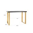 Afbeelding van Richmond Interiors Bartafel Blackbone gold 160 (Goud)
