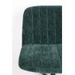 Afbeelding van White Label Living Lounge Chair Belmond Rib Green
