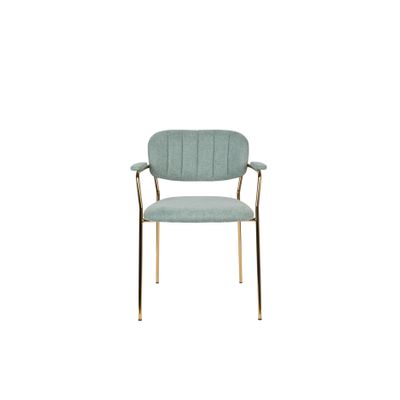 White Label Living Armchair Jolien Gold/Light Green White Label Living Armchair Jolien Gold/Light Green