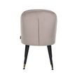 Afbeelding van Richmond Interiors Stoel Julius Khaki Velvet, Gold footcap (Quartz Khaki 903)