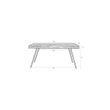 Afbeelding van White Label Living Table Suri 220X100 Natural