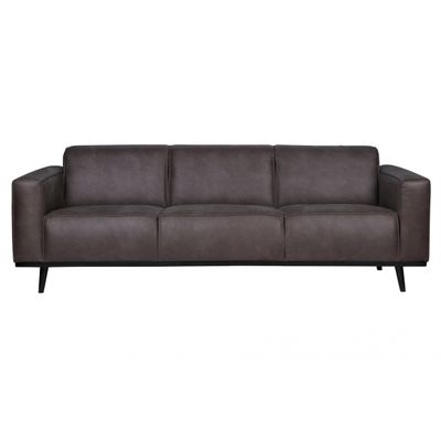 BePureHome Statement 3-zits Bank Eco Leder Grijs BePureHome Statement 3-zits Bank Eco Leder Grijs