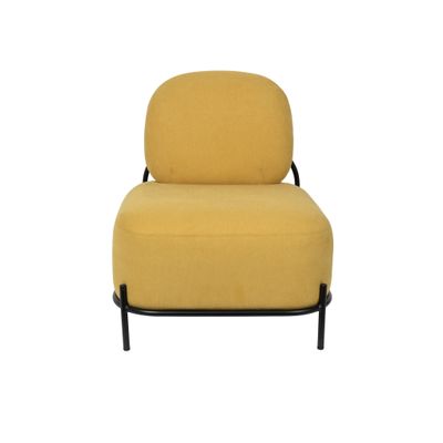 White Label Living Lounge Chair Polly Yellow White Label Living Lounge Chair Polly Yellow