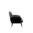Afbeelding van Zuiver Sam Lounge Chair Black Grey FR
