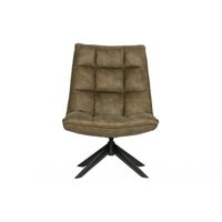 Woood Jouke Draaifauteuil Groen