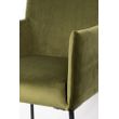 Afbeelding van White Label Living Armchair Dion Velvet Olive