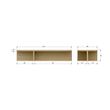 Afbeelding van VT Wonen Angle Salontafel Eiken