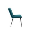 Afbeelding van White Label Living Chair Floke Velvet Petrol