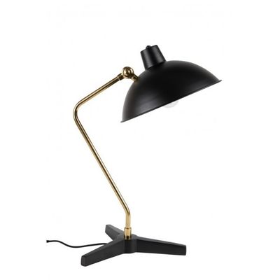 Dutchbone Devi Bureaulamp Zwart Dutchbone Devi Bureaulamp Zwart