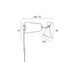 Afbeelding van Zuiver Shady Wandlamp Grijs