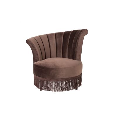 Dutchbone Flair Lounge Chair Donkerbruin Dutchbone Flair Lounge Chair Donkerbruin
