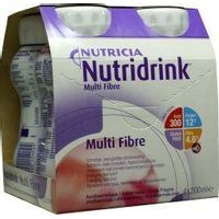 Nutridrink Multi fibre aardbei 200 ml