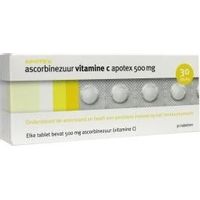 Betreffende waterval Stoffelijk overschot Apotex Ascorbinezuur vitamine C 500 mg - 30 tabletten - Medimart.nl -  (3665165)