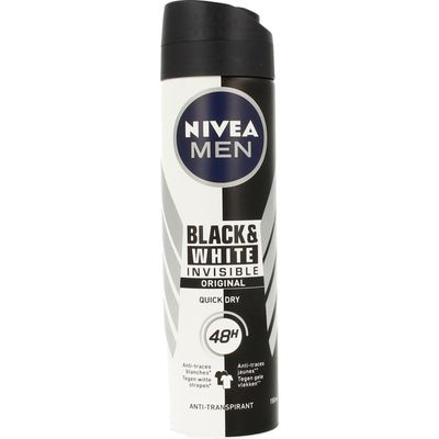 Nivea Men deodorant spray invisible black & white