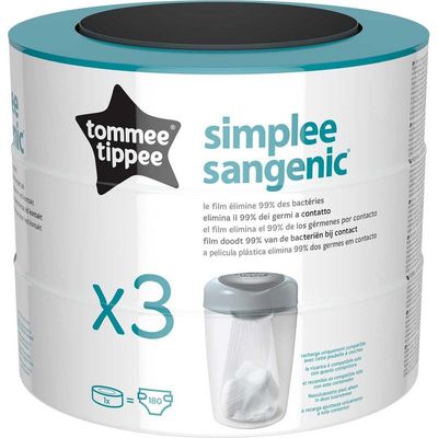 Tommee Tippee Simplee sangenic cassettes x3