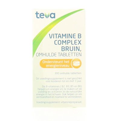 Bad Keuze het dossier Teva Vitamine B complex bruin los - 300 tabletten - Medimart.nl - (3358601)