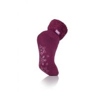 Heat Holders Ladies lounge socks 4-8 plum