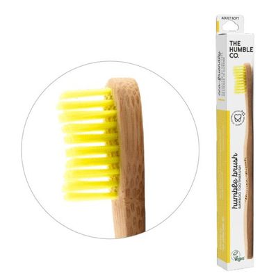 Humble Brush Tandenborstel geel adult brush soft