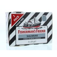 Fishermansfriend Salmiak suikervrij 3 pakjes