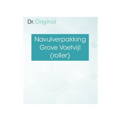 Dr Original Navulverpakking grove voetvijl (roller)