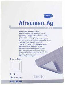 Hartmann Atrauman AG zalfkompres zilver 5x5