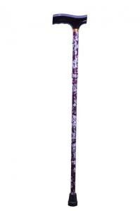 Able 2 Wandelstok opvouw burgundy 84-94 cm