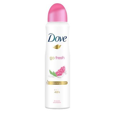 Dove Deodorant spray go fresh pomegranate & lemon verb
