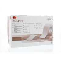 3M Micropore hechtpleister 2.5 x 9.1 huidkleur
