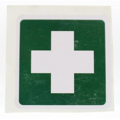 Heka Sticker groen wit kruis