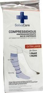 Solvacare Compressiekous wit XL 29 - 33 cm