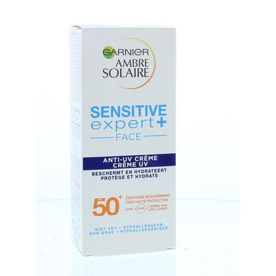 Garnier Ambre solaire sensitive face cream SPF50