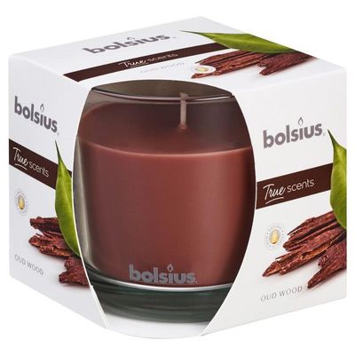 Bolsius Geurglas 95/95 true scents oud wood