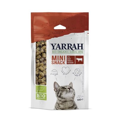 Yarrah Biologische mini snack voor katten