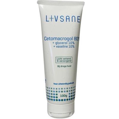omringen D.w.z Industrieel Livsane Cetomacrogol creme & glycerol 10% vaseline - 100 gram - Medimart.nl  - (3321454)