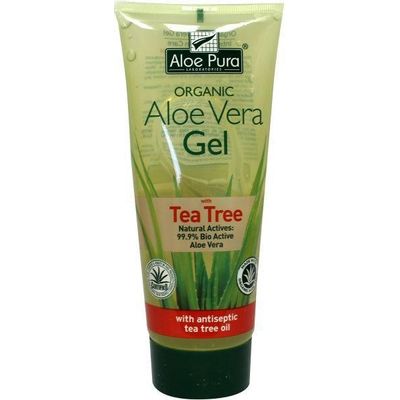 Optima Aloe pura aloe vera gel organic tea tree