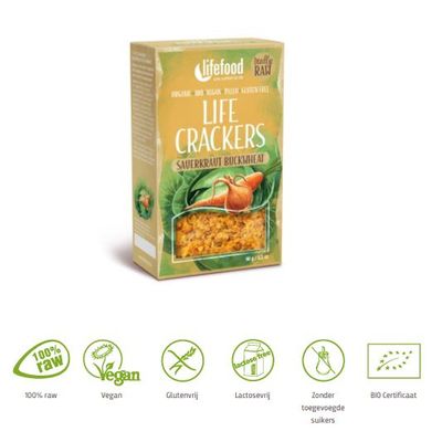 Lifefood Life crackers zuurkool boekweit