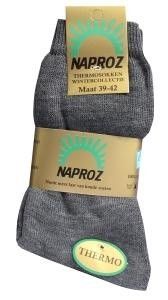 Naproz Thermo sokken 39-42 grijs