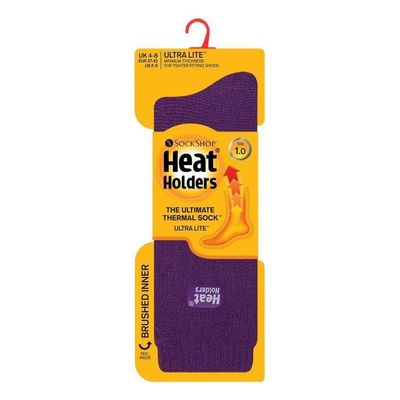 Heat Holders Ladies socks ultra lite 5-9 purple