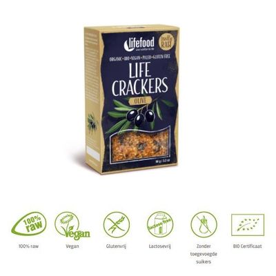 Lifefood Life crackers olijf