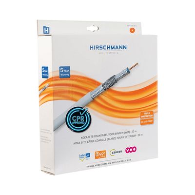Hirschmann Coax kabel 9 TS 20m