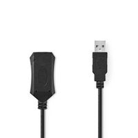 Nedis Actieve USB-Kabel | USB 1.1 / USB 2.0 | USB-A Male | USB-A Female | 480 Mbps | 25.0 m | Rond