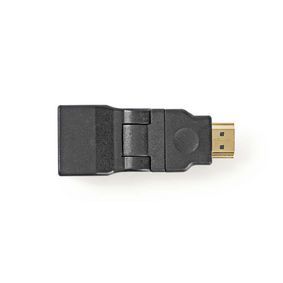Nedis HDMI™-Adapter | HDMI™ Connector | HDMI™ Female | Verguld | Zwenken | ABS | Zwart | 1 Stuks |