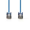 Afbeelding van Nedis CAT5e-Kabel | SF/UTP | RJ45 (8P8C) Male | RJ45 (8P8C) Male | 1.50 m | Rond | PVC | Blauw | Po